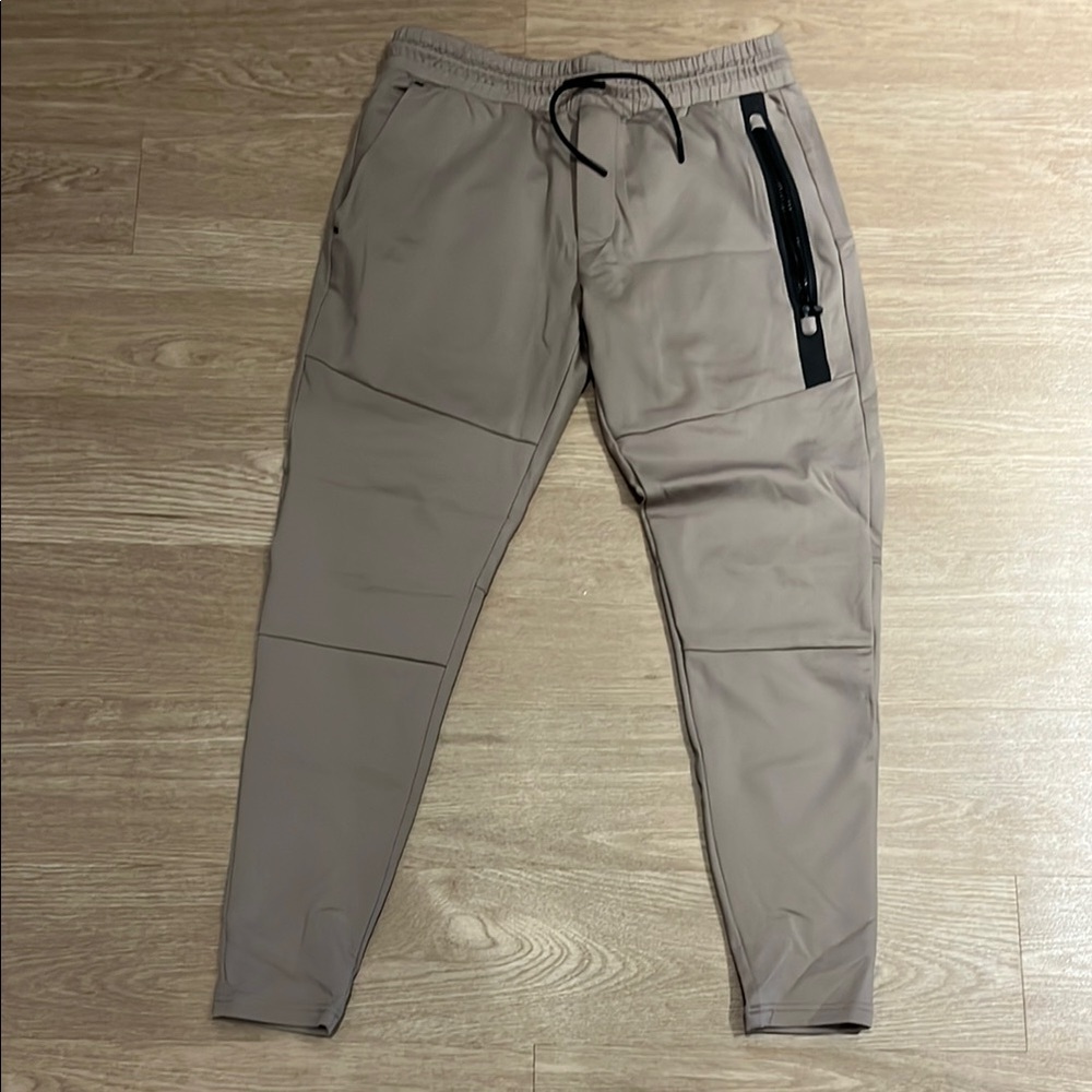 Men's Taupe Jogger Pants
